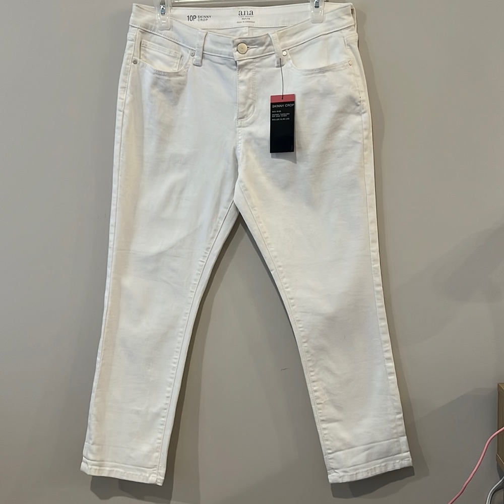NWT A.N.A Petite White Pants